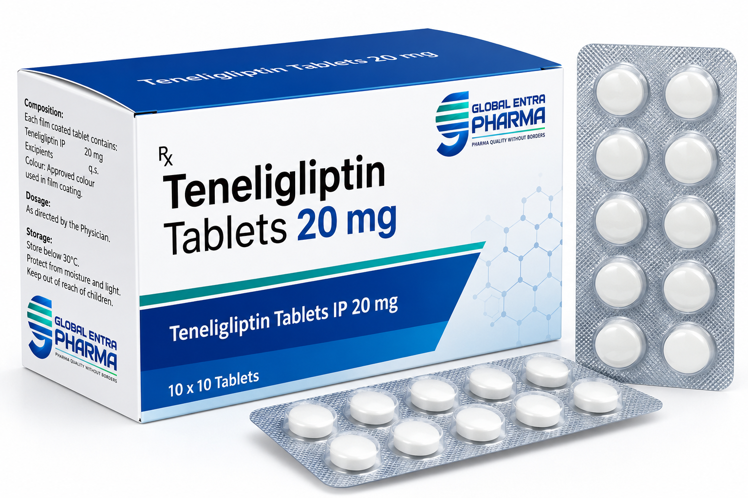 Teneligliptin Tablets 20 mg Manufacturer in India